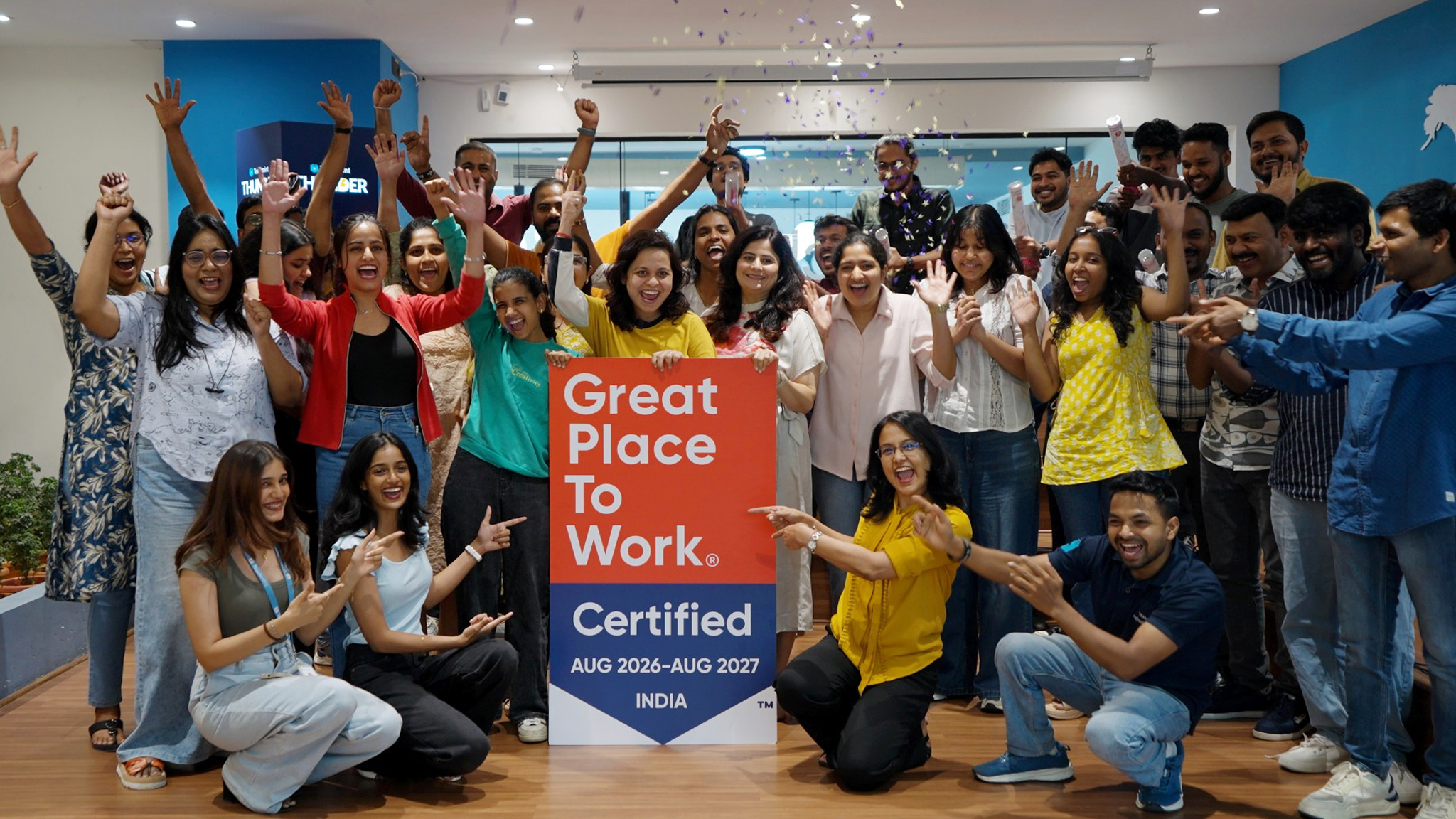 Teachmates celebrating Teachmint's Great Place To Work certification for 2026-27